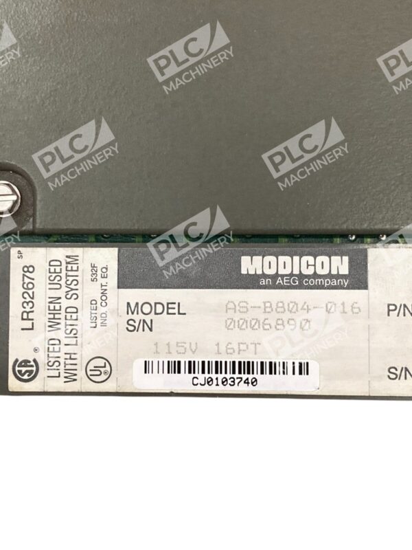 Modicon AEG 16PT B804 -016 115VAC Output Module AS-B804-016 - Image 6