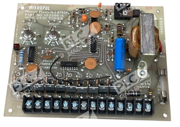 Mikro Pul Model 721C 72IC Timer PC Board 132596-A