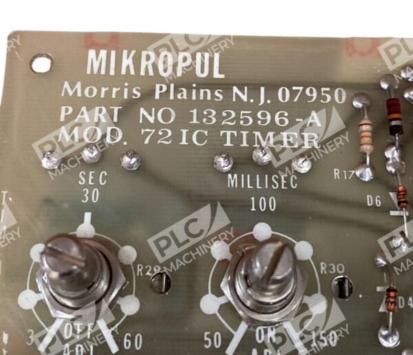 Mikro Pul Model 721C 72IC Timer PC Board 132596-A - Image 5
