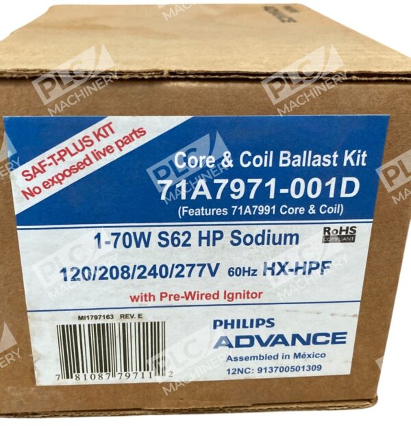 Advance Philips 1-70W S62 HX-HPF HP Sodium Core & Coil Ballast 71A7971-001D - Image 2