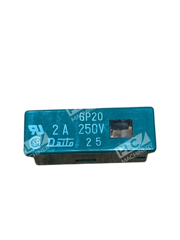 Daito GP20 2A 250V Alarm Fuse Plug-In CNC Control Circuit Protection Indicator - Image 2