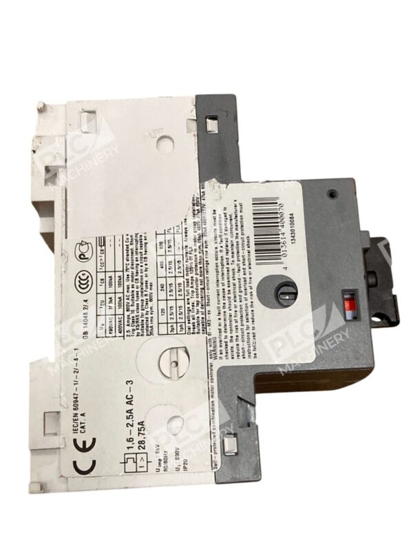 ABB MS132-2.5 Motor Protection Circuit Breaker 1.6-2.5A Trip Class 10 AC-3 Motor - Image 2