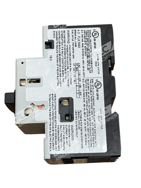 Allen-Bradley 140M-C2E-B40 Motor Protection Circuit Breaker Overload & Short Cir - Image 3