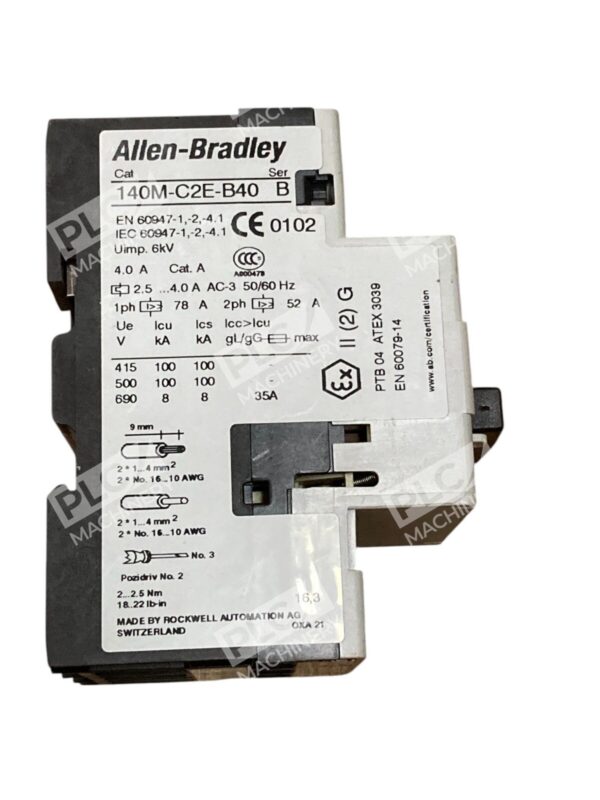 Allen-Bradley 140M-C2E-B40 Motor Protection Circuit Breaker Overload & Short Cir - Image 4