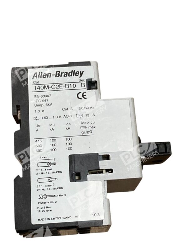 Allen-Bradley 140M-C2E-B10 Motor Protection Circuit Breaker Overload & Short Cir - Image 3