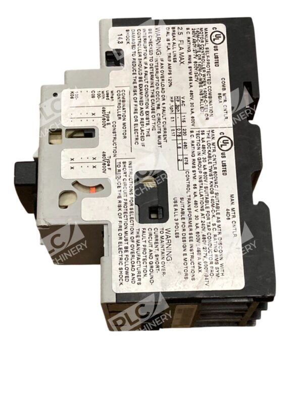 Allen-Bradley 140M-C2E-B25 Motor Protection Circuit Breaker 2.5A 690V Overload & - Image 3
