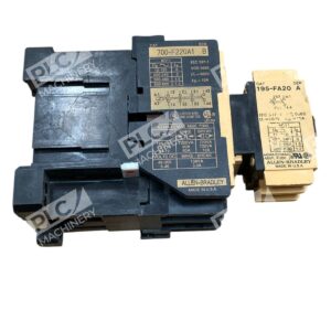 Allen-Bradley 700-F220A1 3-Pole 10A & 195-FA20 2-Pole 1.5A Contactors 600V Made