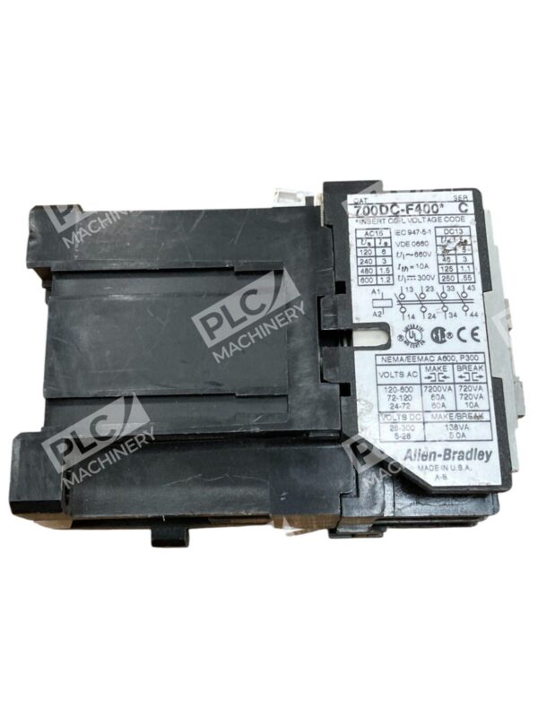 Allen-Bradley 700DC-F400*C Contactor Multi-Voltage Rated AC/DC Heavy Duty Indust - Image 3