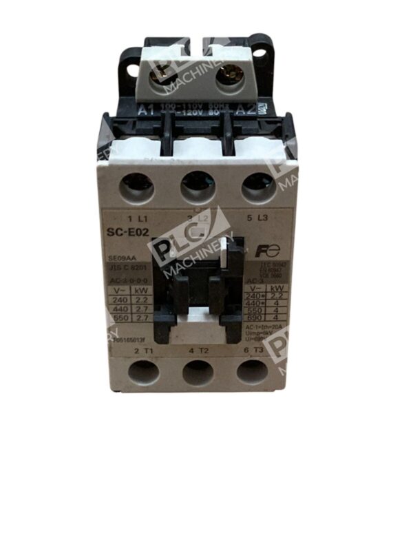 Fuji Electric SC-E02 Contactor 3-Pole 20A 600V Finger-Protected Industrial Relay - Image 2