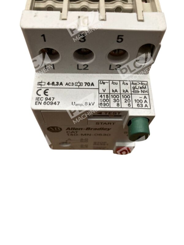 Allen-Bradley 140-MN-0630 Manual Motor Starter 4-6.3A Overload Short Circuit Pro - Image 3