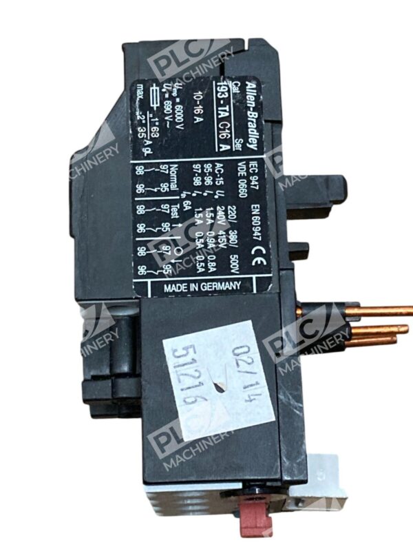 Allen-Bradley 193-TA C16 A Thermal Overload Relay 10-16A Motor Protection Adjust - Image 3