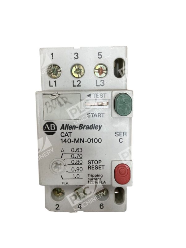 Allen-Bradley 140-MN-0100 Manual Motor Starter 0.63-1A Overload Short Circuit Pr
