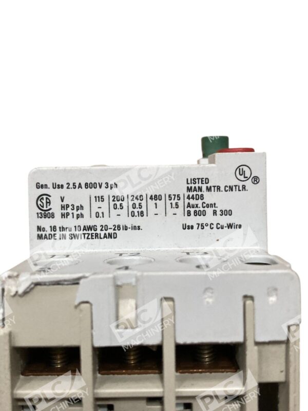 Allen-Bradley 140-MN-0100 Manual Motor Starter 0.63-1A Overload Short Circuit Pr - Image 3