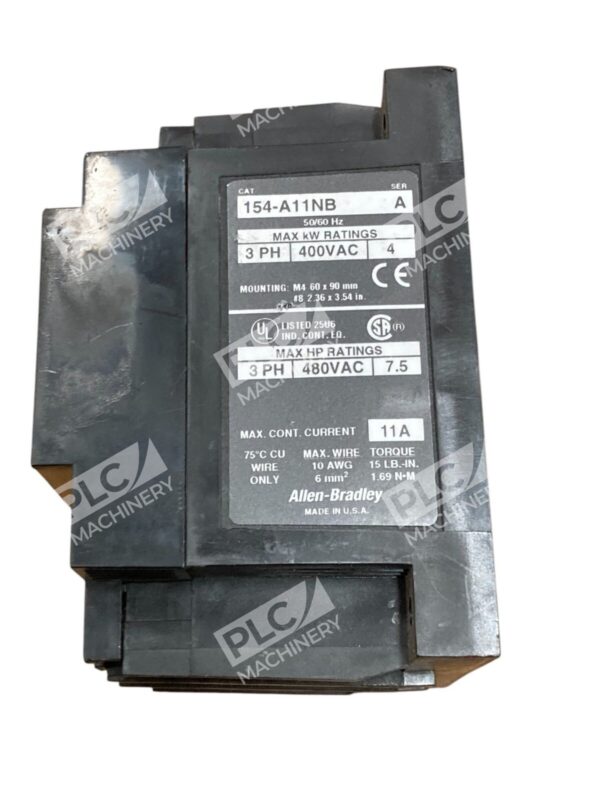 Allen-Bradley 154-A11NB 11A 3-Phase Contactor 7.5 HP 480VAC 4kW 400VAC USA Made - Image 2