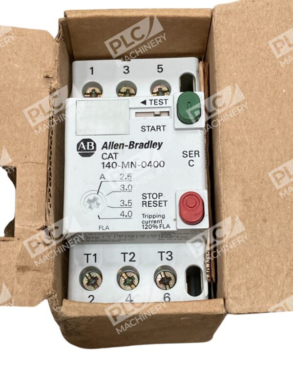 Allen-Bradley 140-MN-0400 Manual Motor Starter with Overload & Short Circuit Pro