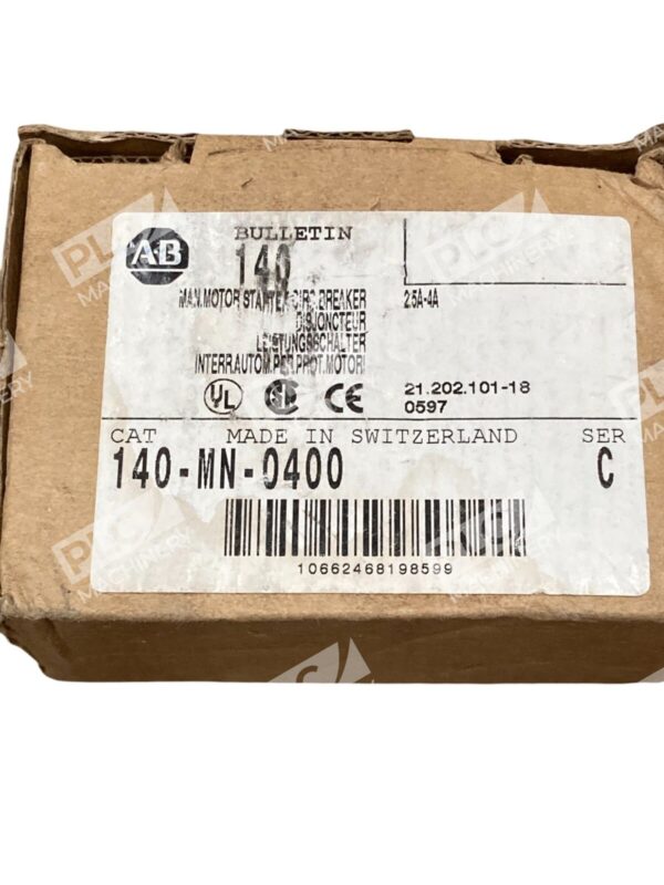 Allen-Bradley 140-MN-0400 Manual Motor Starter with Overload & Short Circuit Pro - Image 2