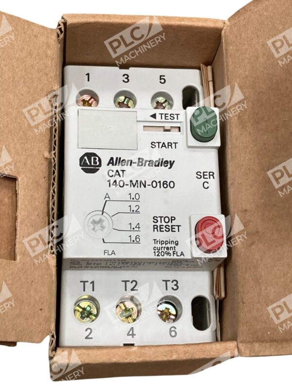 Allen-Bradley 140-MN-0160 Manual Motor Starter/Protector, 1.0-1.6A, 3-Pole