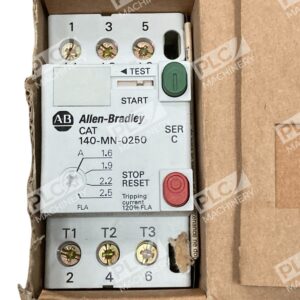 Allen-Bradley 140-MN-0250 Manual Motor Starter, 1.6-2.5A, 3-Pole, Series C