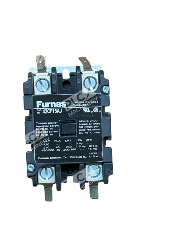 Furnas Open 2 Pole 40A FL Res 50 Definite Purpose Controller 42CF15AJ - Image 4