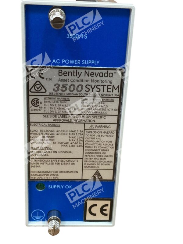 Bently Nevada ARM-1813-00GE 3500 AC Power Supply 3500/15 - Image 2