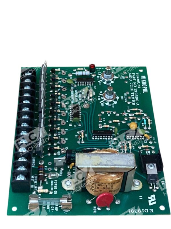 Mikro Pul 721C Model 72IC Timer PC Board 132596-A - Image 4