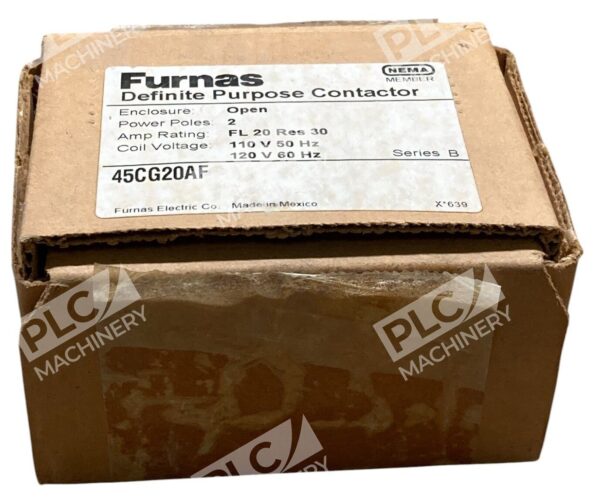 Furnas Open 2 Pole 20A FL Res 30 Series B Definite Purpose Contactor 45CG20AF