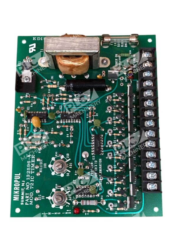 Mikro Pul Model 721C Timer PC Board 132596-A - Image 3