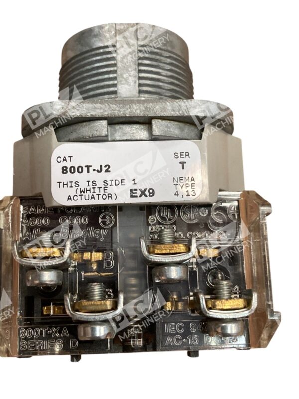 Allen Brdley AB 3 Position Maintained Black Selector Switch 800T-J2A /T - Image 4
