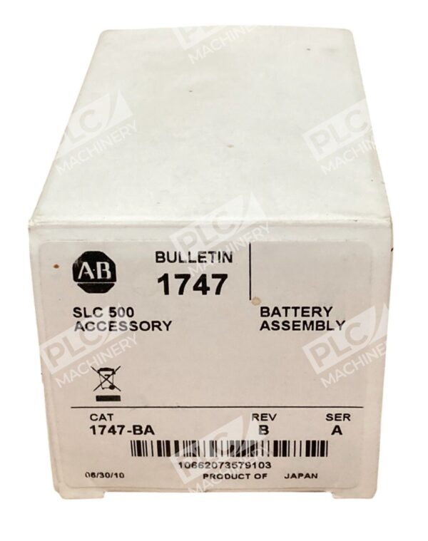 Allen Bradley AB SLC500 Accessory Battery Assembly 1747-BA /A Rev B