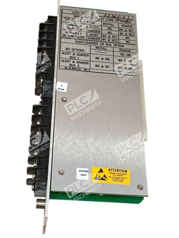 GE General Electric Bently Nevada 82365-0 Signal Input / Relay Card 78462-01Y