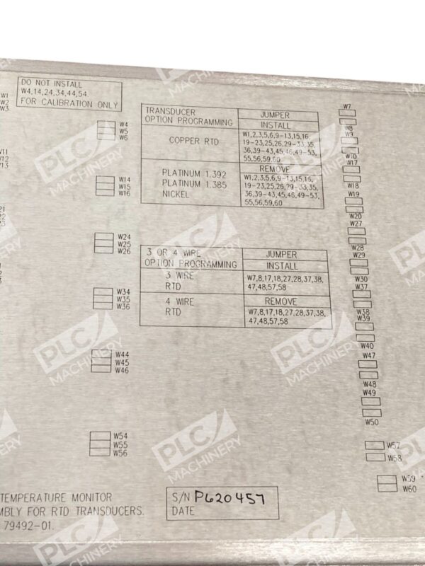 Bently Nevada Schneider 3300 Six Channel Temperature Monitor 79492-01 - Image 8