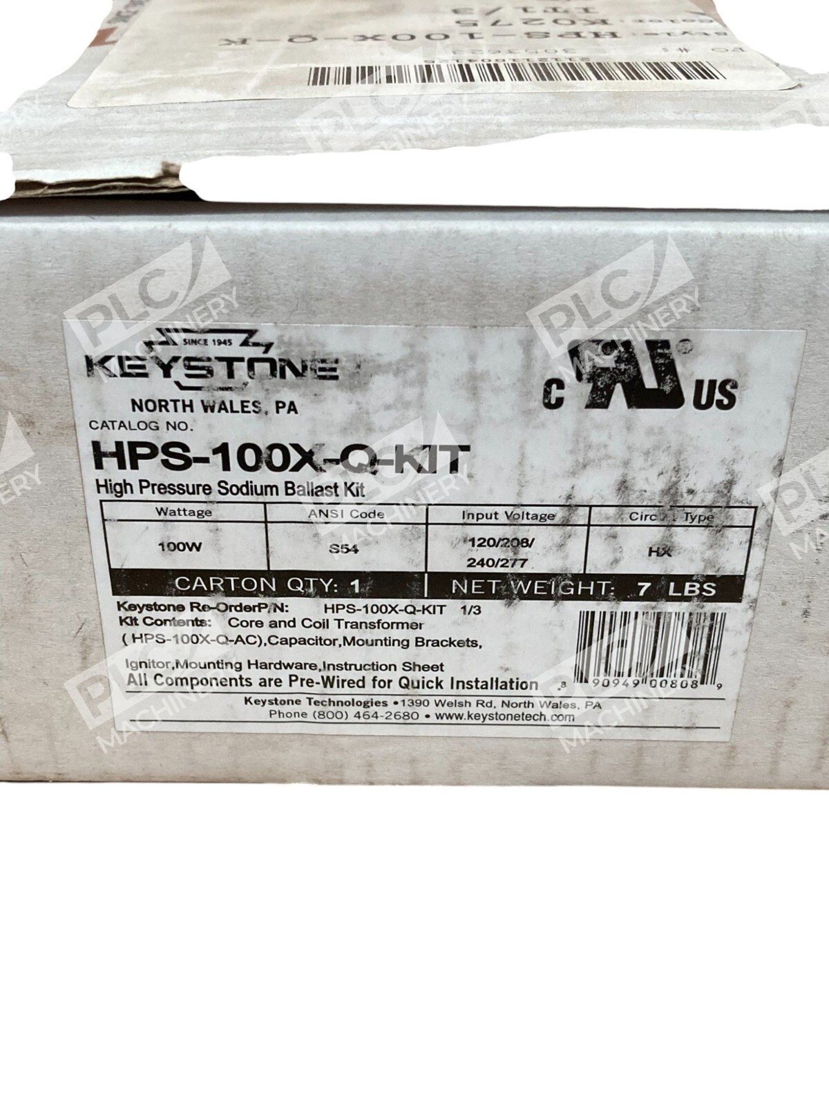 Keystone 100W S54 HX High Pressure Sodium Ballast Kit HPS-100X-Q-KIT - Image 2