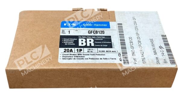 Eaton Cutler Hammer Type BR 1 Pole 20A Circuit Breaker GFCB120