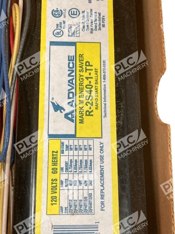 Advance R-2S40-1-TP (2) F40T12 Rapid Start Ballast R2S40TP - Image 4