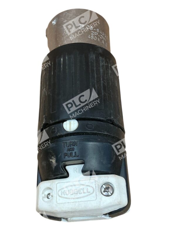 Hubbell 2 Pole 50A 480VAC 3-Wire Grounding Twist-Lock Insulgrip Connector CS8464 - Image 4