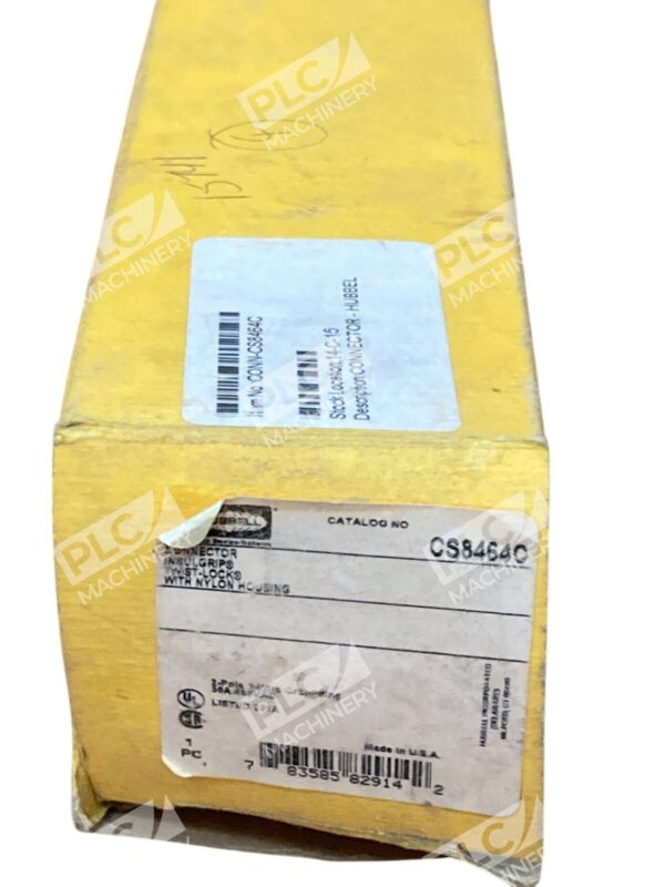 Hubbell 50A 3 Pole 480VAC Nylon Housing Twist-Lock Insulgrip Connector CS8464C