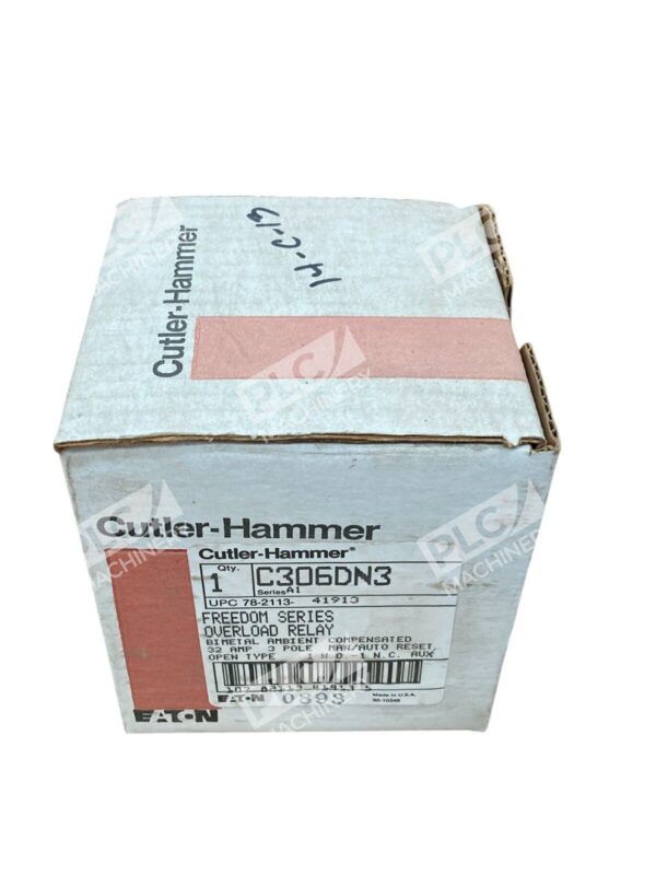 Cutler Hammer 32A 3 Pole Freedom Series Overload Relay C306DN3 /A1