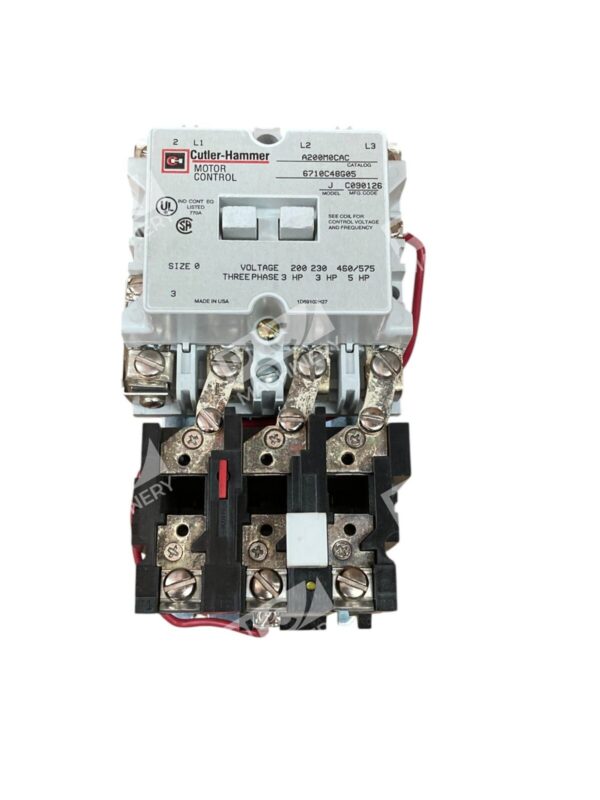 Eaton Cutler Hammer 6710C48G05 3 Pole Non Reversing Starter A200M0CAC /J - Image 3