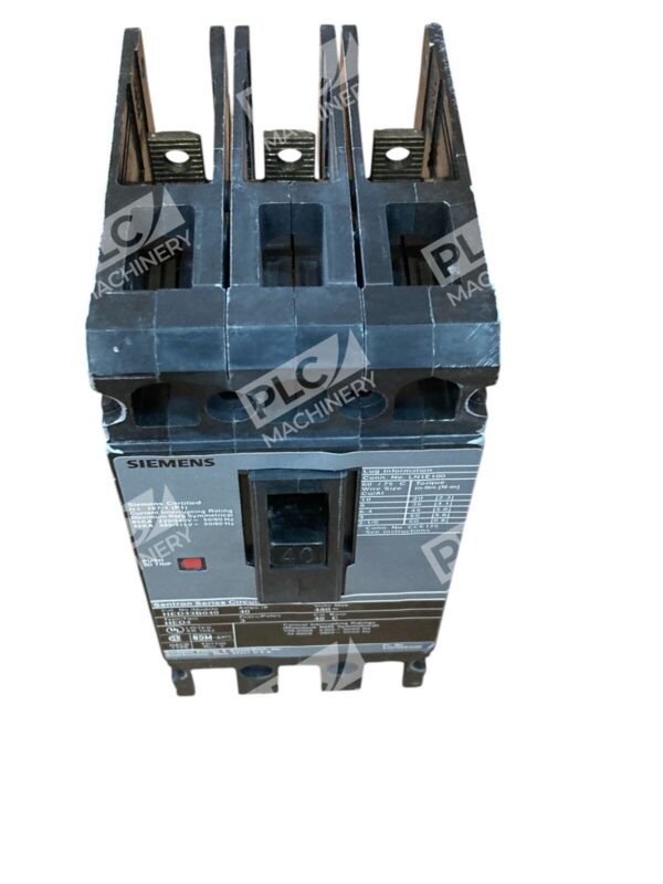 Siemens 40A 3 Pole 480V Sentron Series Circuit Breaker HED43B040 - Image 6