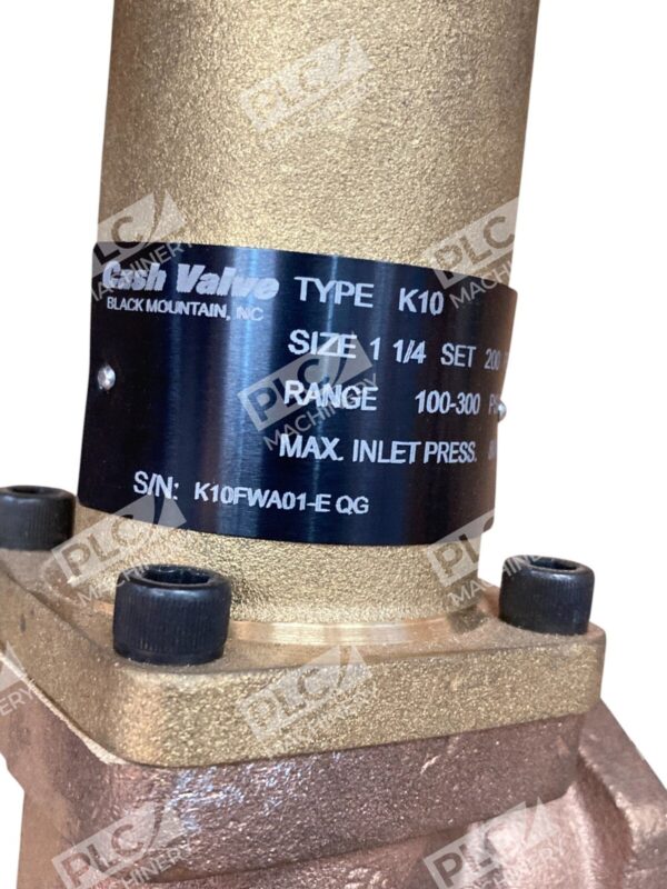Cash Valve K10FWA01-E QG 1-1/4 200PSI 100-300PSI Type K10 - Image 5