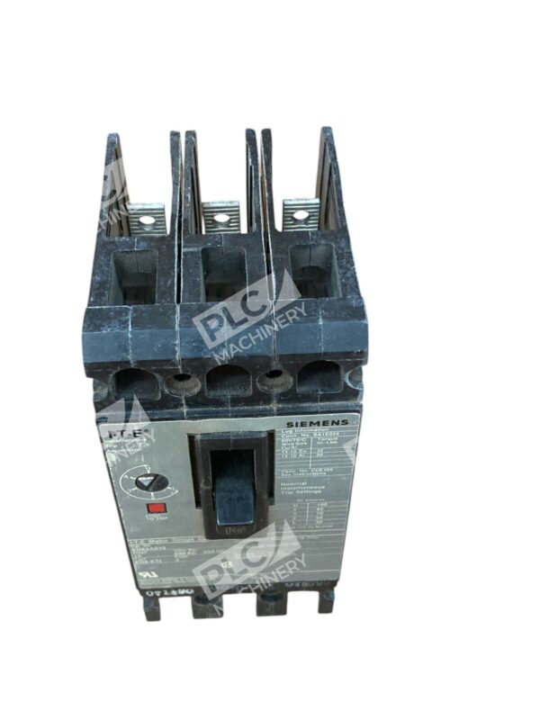 Siemens I-T-E 10A 600VAC 3 Pole Motor Circuit Interrupter ED63A010 - Image 3