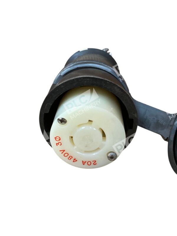 Hubbell 20A 480V Twist-Lock Watertight Safety-Shroud Connector Body HBL2433SW - Image 4