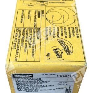 Hubbell 30A 480VAC 3P-4W Insulgrip Twist-Lock Connector Body HBL2733
