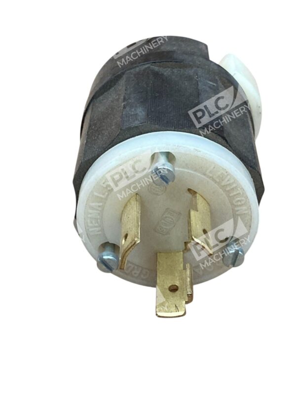 Leviton Black 2-P 3-W Grounding Locking 20A-125V Plug 2311 (lot of 2) - Image 4