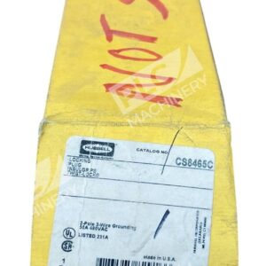 Hubbell 2 Pole 50A 480VAC Twist-Lock Insulgrip Locking Plug CS8465C