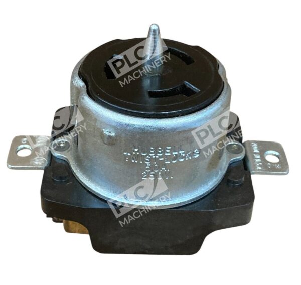 Hubbell 50A 250V Black Melamine Twist-Lock Receptacle CS8269 - Image 3