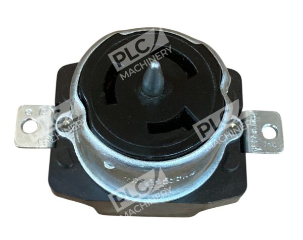 Hubbell 50A 250V Black Melamine Twist-Lock Receptacle CS8269 - Image 4