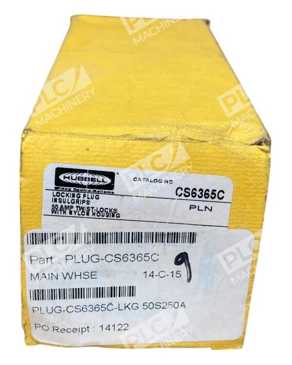 Hubbell Insulgrip 50A Twist-Lock Locking Plug CS6365C