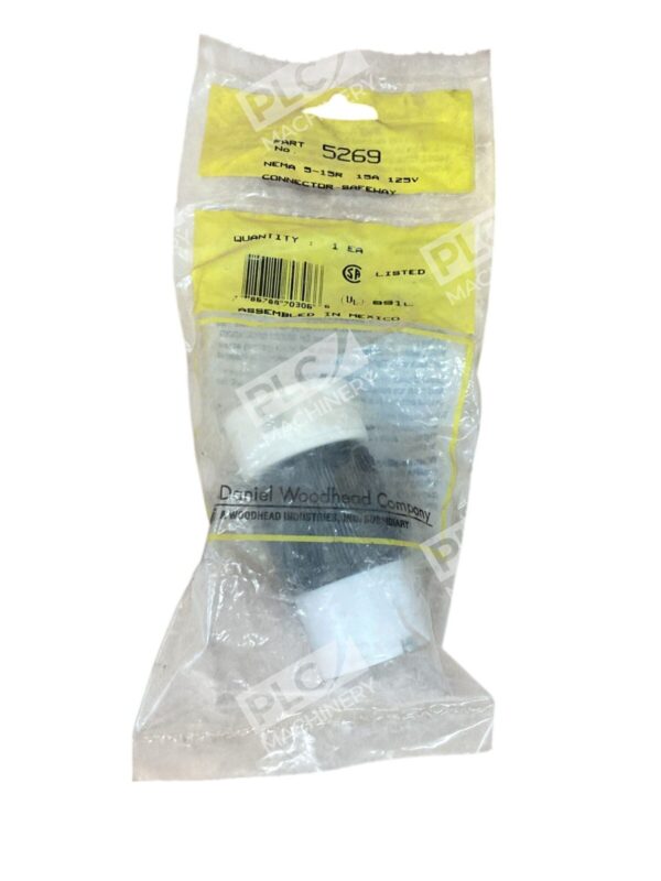 Daniel Woodhead Co NEMA 5-15R 15A 125V Connector-Safeway 5269 (lot of 3) - Image 2