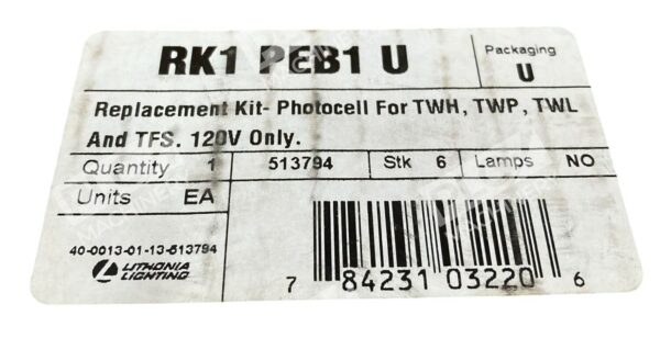 Lithonia Lighting Photocell Replacement Kit RK1 PEB1 U - Image 2